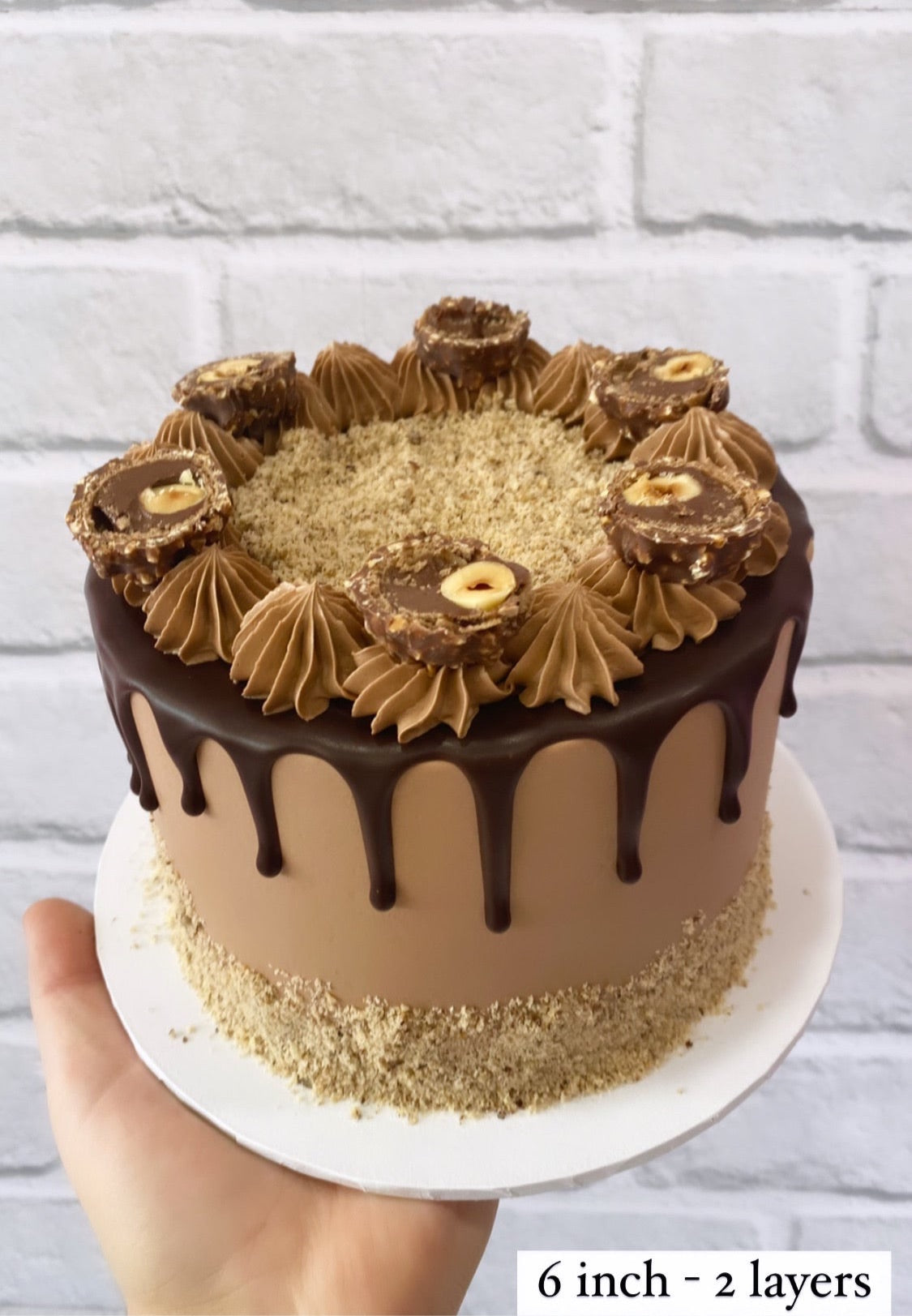 Buy/Send Ferrero Rocher Square Cake Online @ Rs. 1799 - SendBestGift