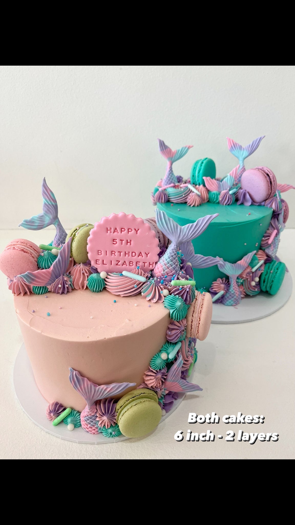 50 Birthday Cake Ideas to Mark Another Year of Joy : Ombre Mermaid Cake For  7th Birthday